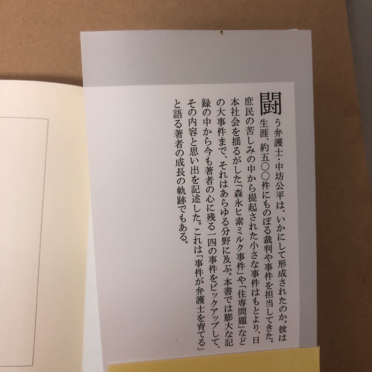 中坊公平私の事件簿/中坊公平 (著) 集英社新書