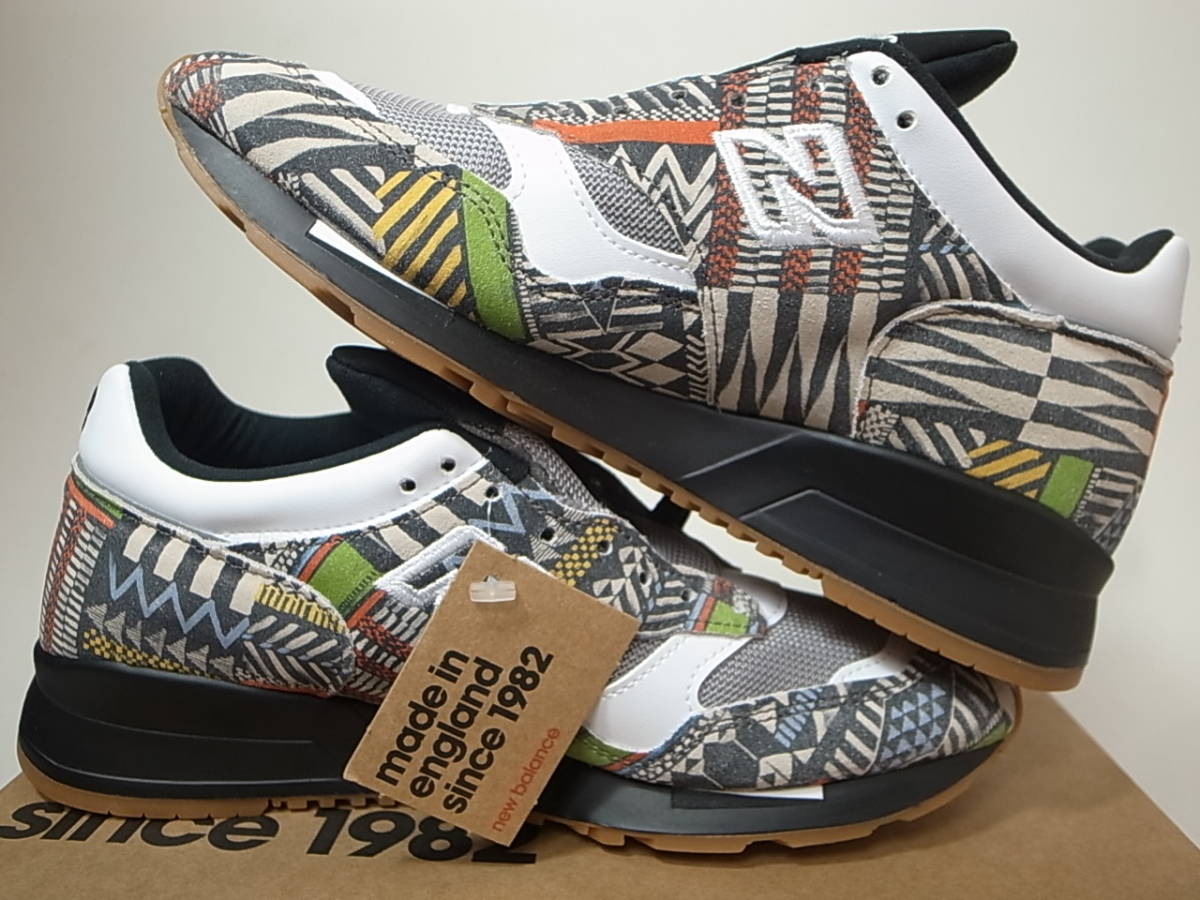 【送料無料 即決】NEW BALANCE UK製 M1500PRT 25.5cm US7.5新品TRIBALトライバル柄MULTIマルチカラー30周年記念STEVEN SMITHデザイン英国製