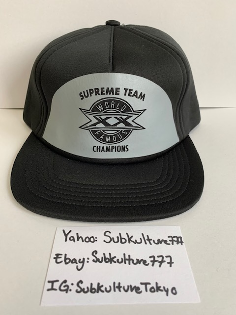 【新品】 Supreme　シュプリーム　Box Logo Snapback TEAM WORLD CHAMPIONS rare new キャップ ブラック　帽子　希少