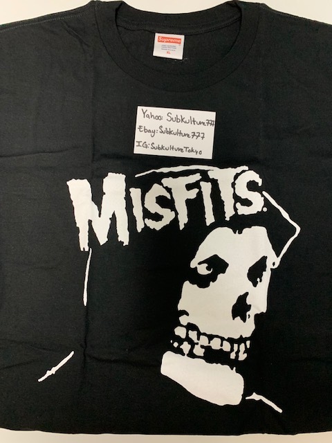 【新品】 Supreme　シュプリーム　Tシャツ THE MISFITS ANGEL F*CK　Box Logo　黒　XL　希少