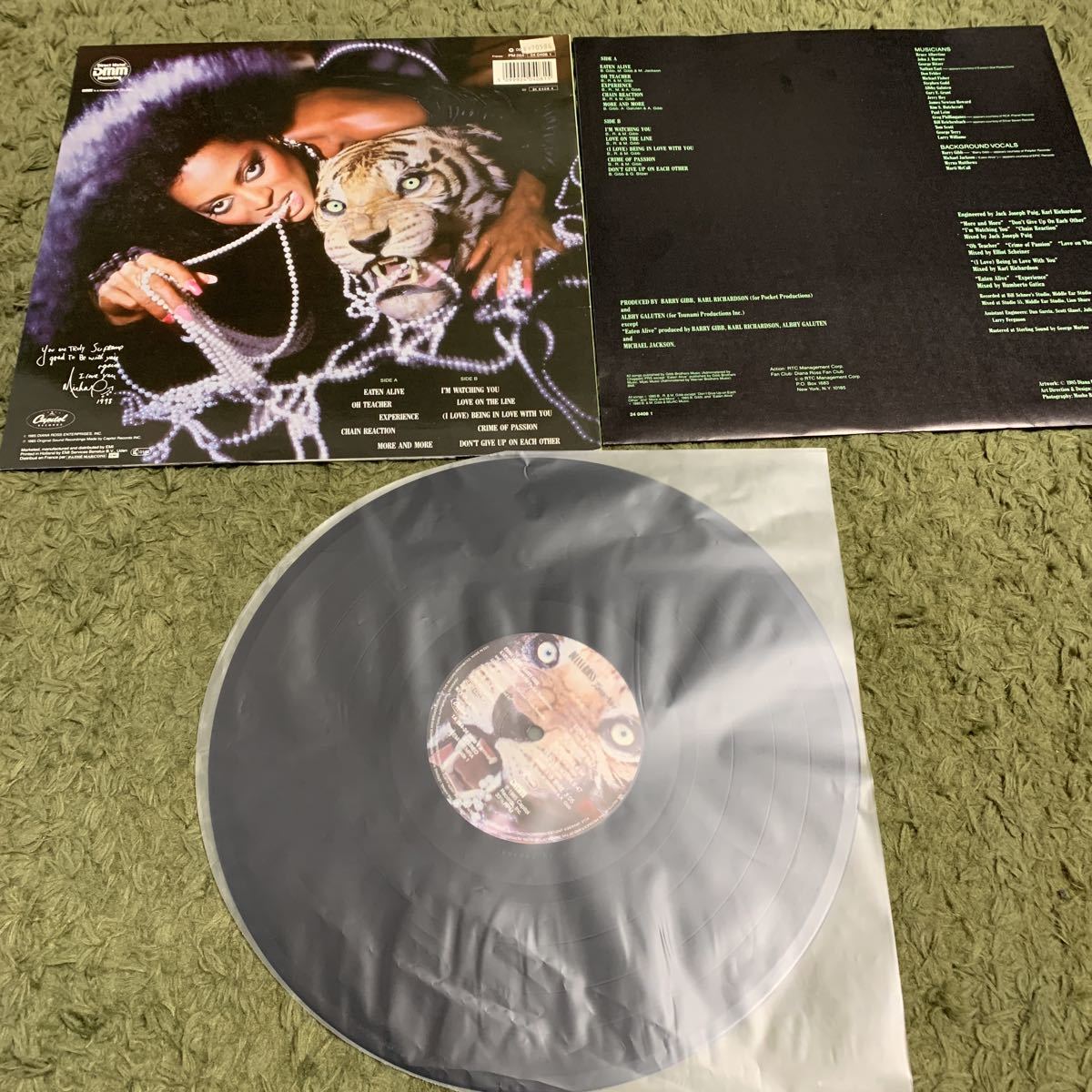 送料込み【輸入盤】LP ダイアナ・ロス　diana ross eaten alive_画像2