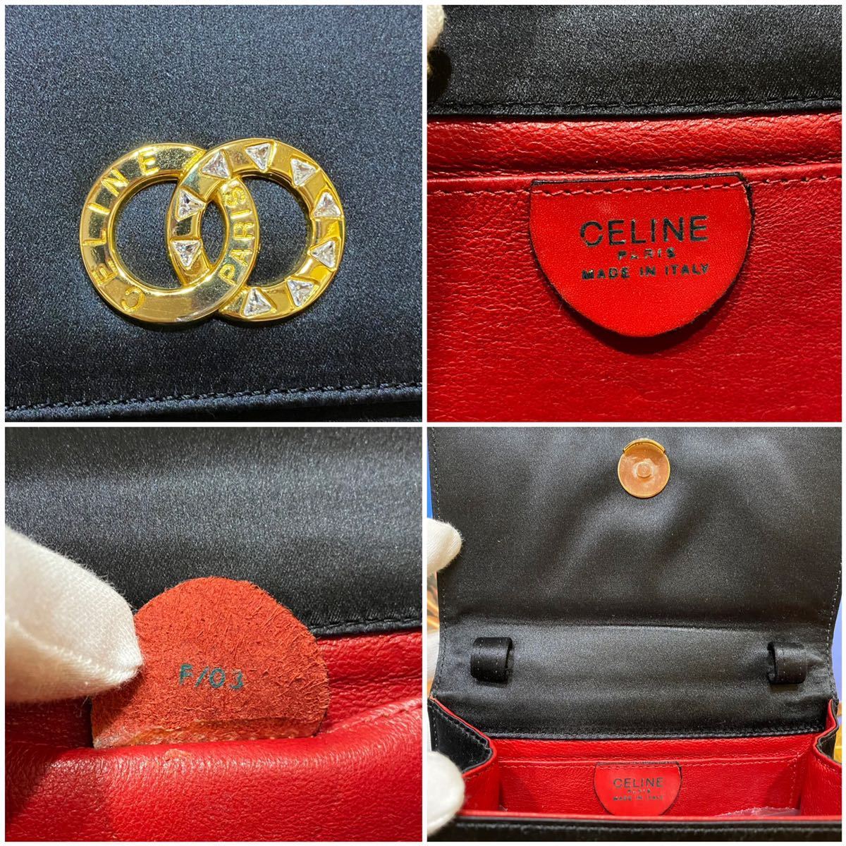 激レア 美品 希少カラー VINTAGE OLD CELINE 2WAY ヴィンテージバッグ