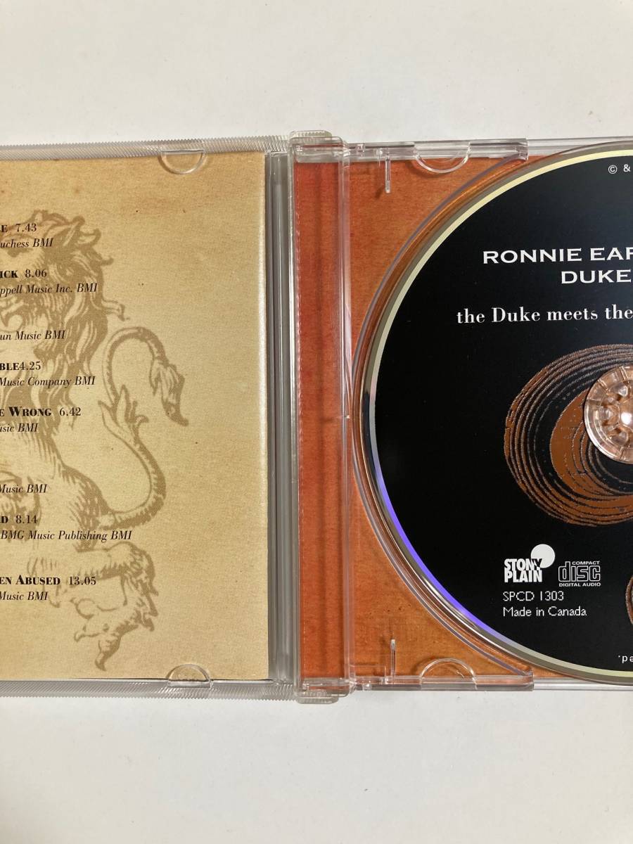 【ブルース】ロニーアール ,デューク・ロビラード(RONNIE EARL DUKE ROBILLARD) 「the Duke meets the Earl」レア中古CD,USオリ初盤,BL-764_画像3