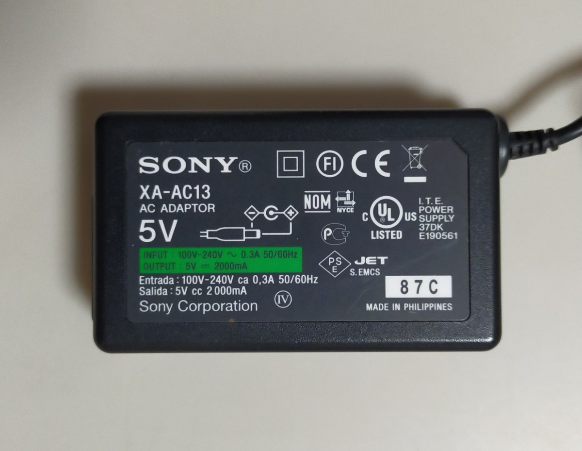 SONY AC ADAPTOR ( XA-AC13 ) ACアダプター ソニー - タブレット