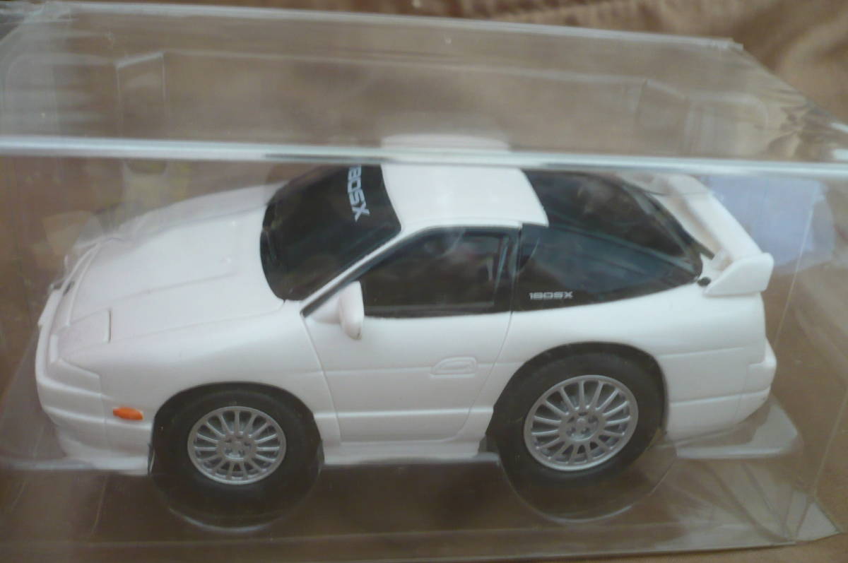 白 ■ 日産 180SX 後期型 ■　ドライブタウン プルバックカー サンプルミニカー コレクション品_画像3