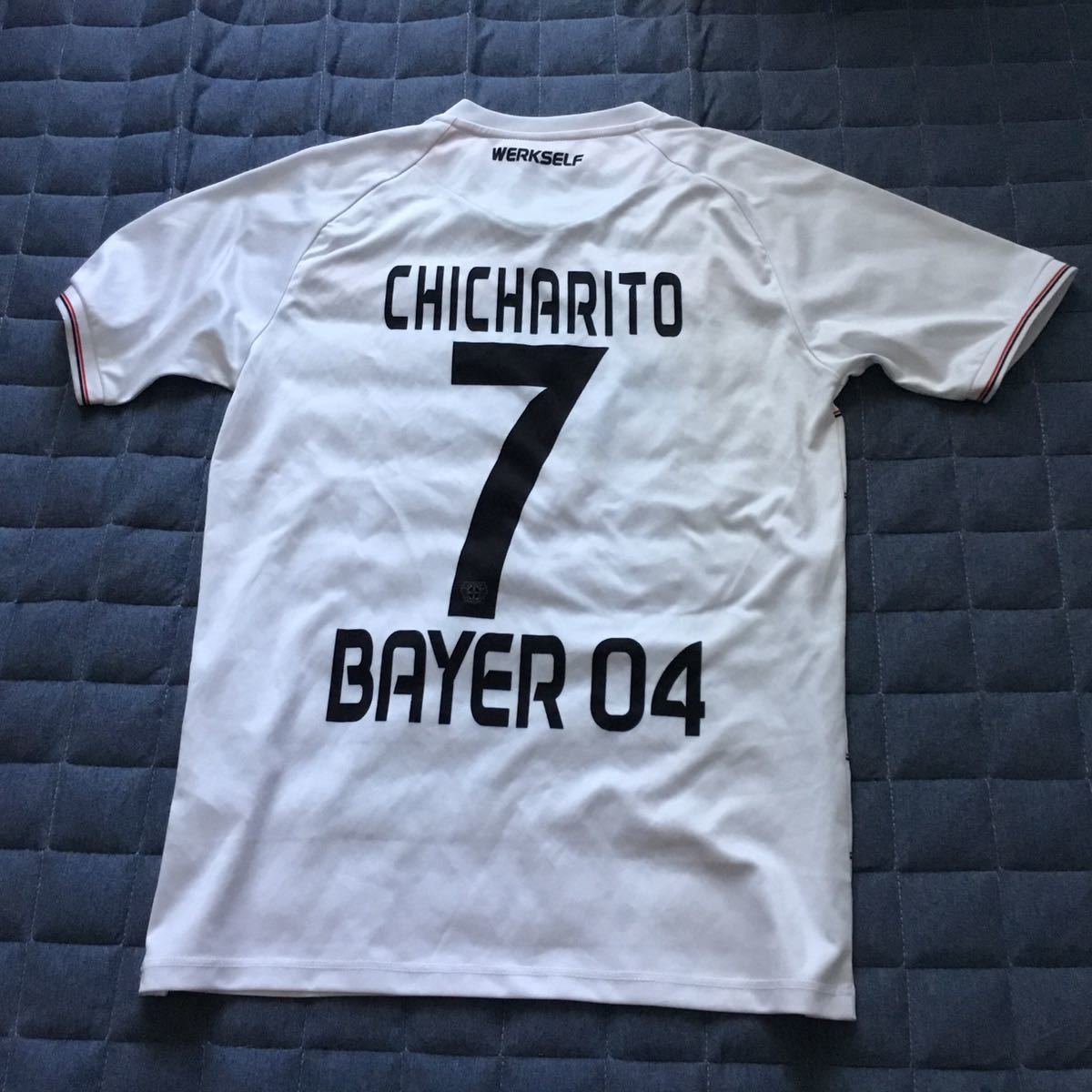 Paypayフリマ 中古 美品 背番7あり キッズ 150 サッカー ユニフォーム 希少モデル バイエル レバークーゼン Bayer 04 Leverkusen チチャリート