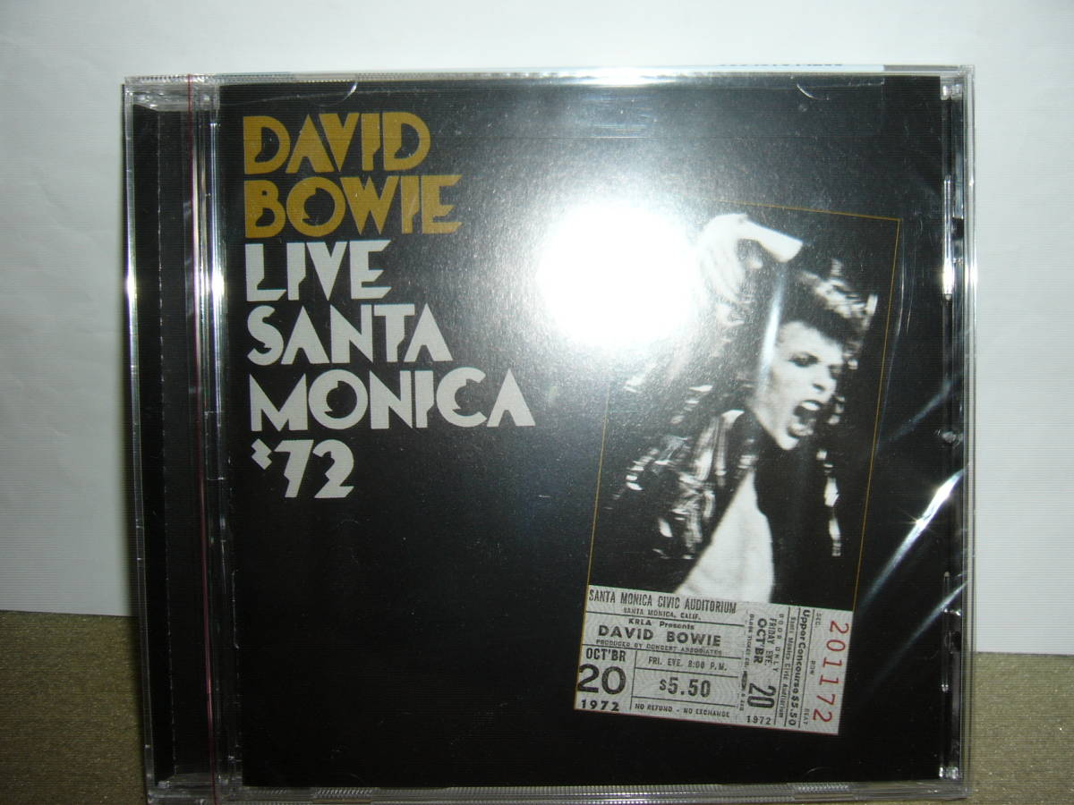 名手故Mick Ronson等在籍時 グラム期の貴重なライヴ録音「David Bowie Live Santa Monica’72」リマスター輸入米国盤　未開封新品。_画像1