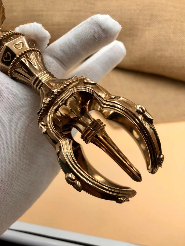 密教法具・寺院用仏具】 真言宗 弘法大師 五鈷杵 お盆用品 仏具 密教法具・寺院用仏具】 真言宗 弘法大師 五鈷杵 お盆用品 仏具