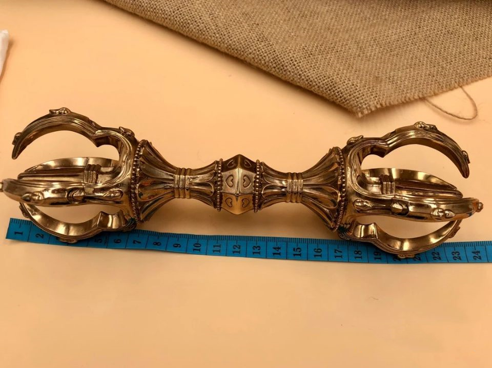 密教法具・寺院用仏具】 真言宗 弘法大師 五鈷杵 お盆用品 仏具 密教法具・寺院用仏具】 真言宗 弘法大師 五鈷杵 お盆用品 仏具