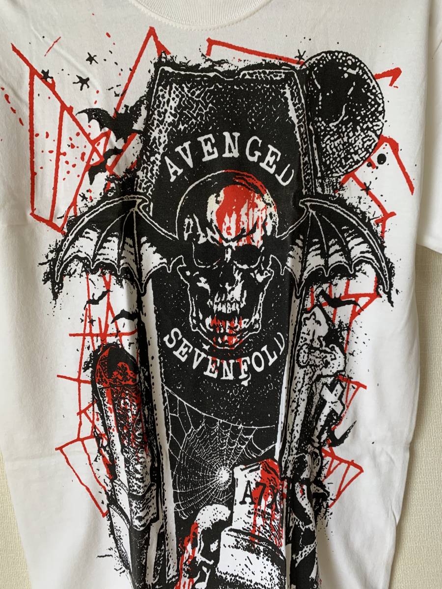 0511-009 正規品 服 Avenged Sevenfold アヴェンジド・セヴンフォールド A7X メンズ メタルTシャツ ロック Tシャツ トップス Sサイズ_画像2