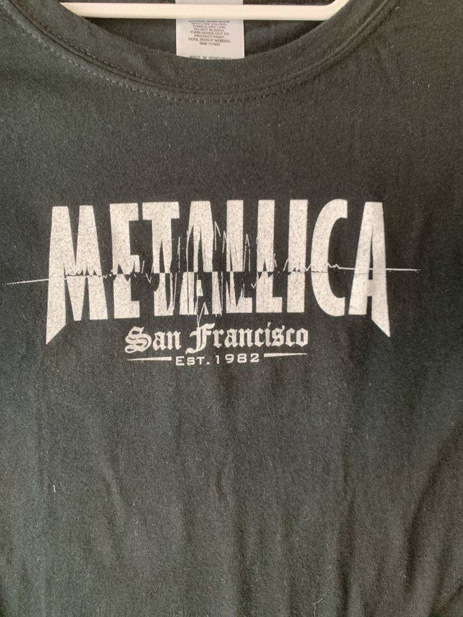 0526-001正規品 METALLICA メタリカ 服 メタルTシャツ ロック Tシャツ トップス Lサイズ レディース_画像2