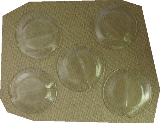 昭和レトロ　ガラス皿　５枚