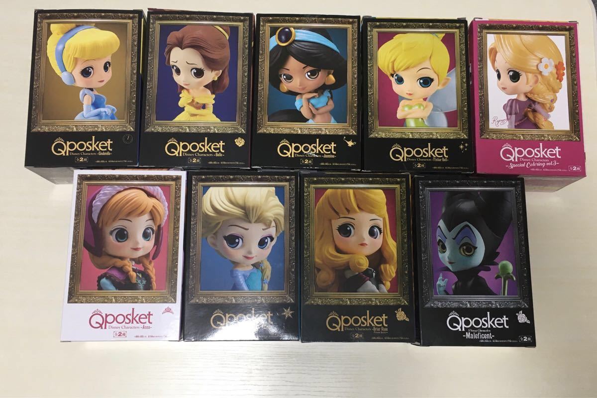 Paypayフリマ ディズニー フィギュア 9体 Qposket Paypayフリマ ディズニー フィギュア 9体 Qposket