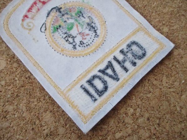 90s IDAHO『アイダホ州』スーベニア刺繍ワッペン/ビンテージVoyager旅行アメカジ観光カスタム土産アップリケUSAエンブレム旗ポテト_画像6