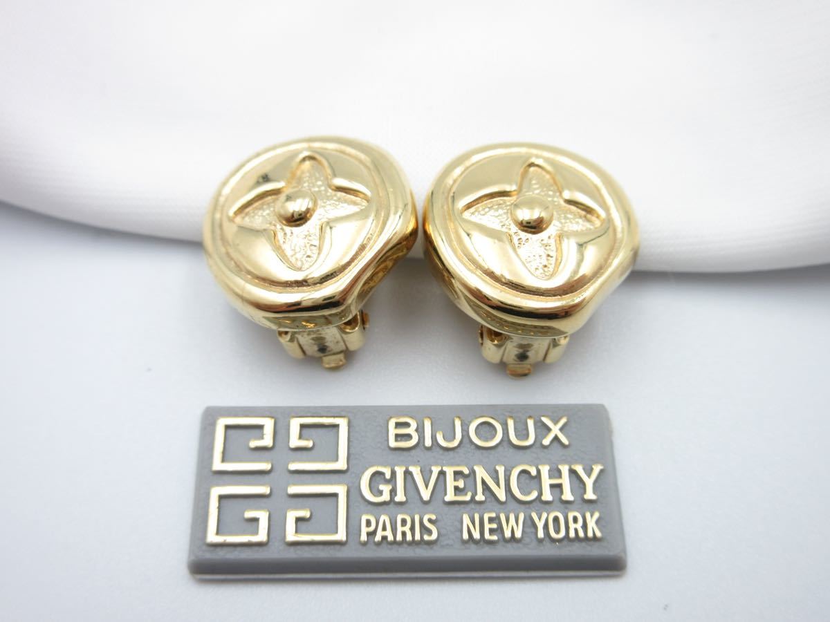 [ unused ] flower * Givenchy GIVENCHY earrings Givenchy Vintage wedding party rare y-y15