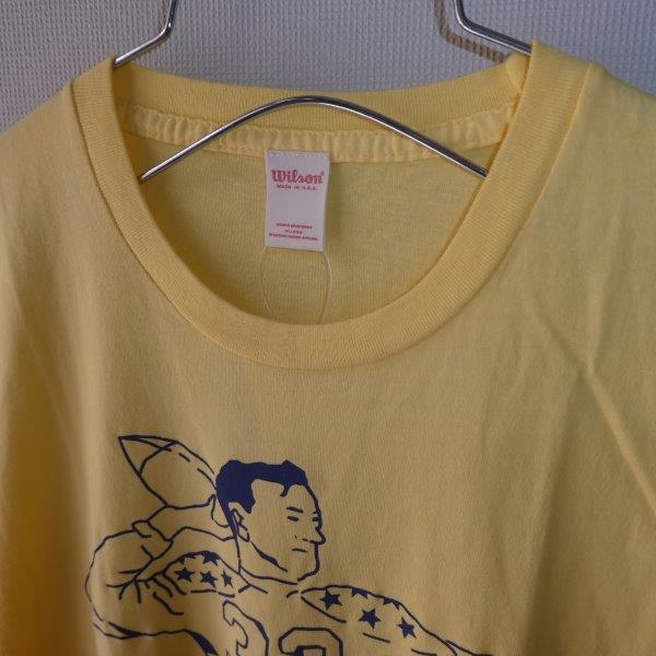 Wilson ウイルソン Tee Yellow 36 未使用 MADE in USA