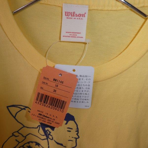 Wilson ウイルソン Tee Yellow 36 未使用 MADE in USA