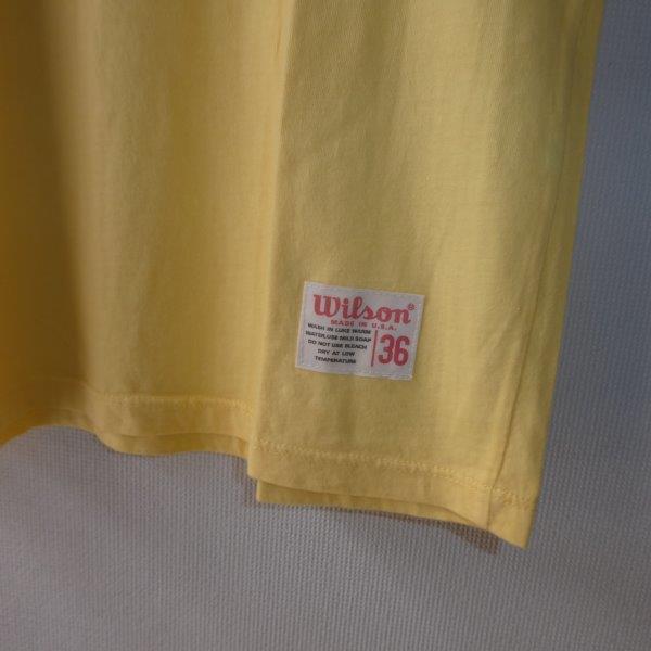 Wilson ウイルソン Tee Yellow 36 未使用 MADE in USA