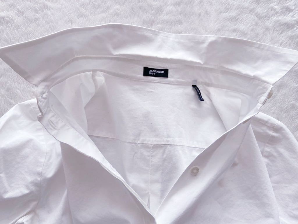 JILSANDER NAVY size32 イタリア製ドレスシャツ 長袖シャツ ホワイト 白 レディース ジルサンダーネイビー_画像5