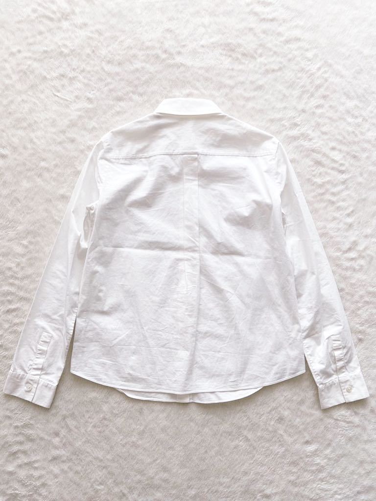 JILSANDER NAVY size32 イタリア製ドレスシャツ 長袖シャツ ホワイト 白 レディース ジルサンダーネイビー_画像3