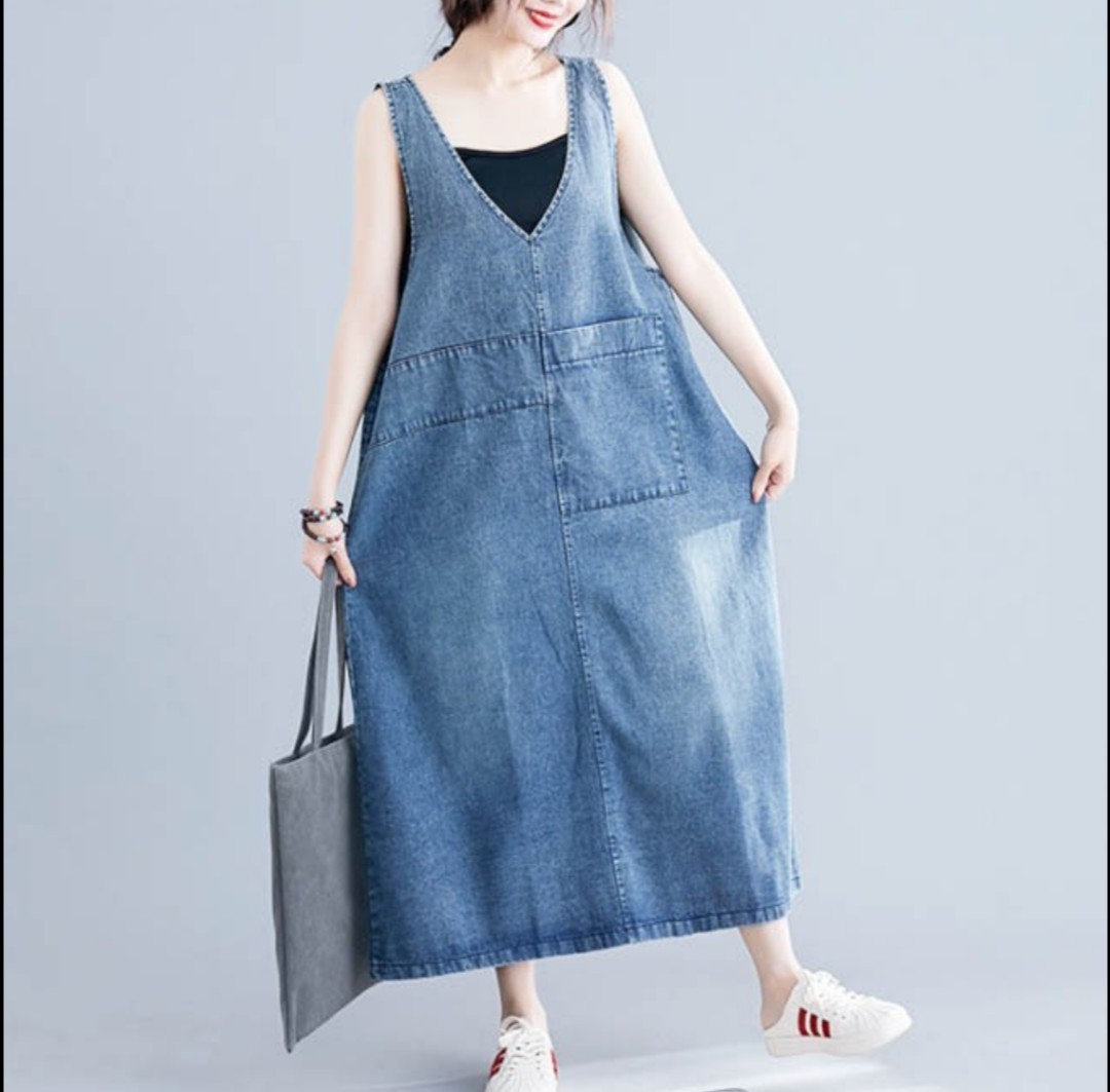 Paypayフリマ 大人気 カジュアル可愛い デニムワンピース ひざ下丈 Lサイズ ロングワンピース Paypayフリマ 大人気 カジュアル可愛い デニムワンピース ひざ下丈 Lサイズ ロングワンピース