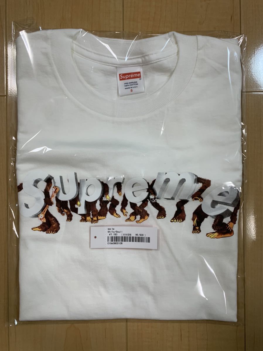 Supreme 21SS Week8 Apes Tee White Small オンライン購入 国内正規 新品未使用 全タグ付 シュプリーム