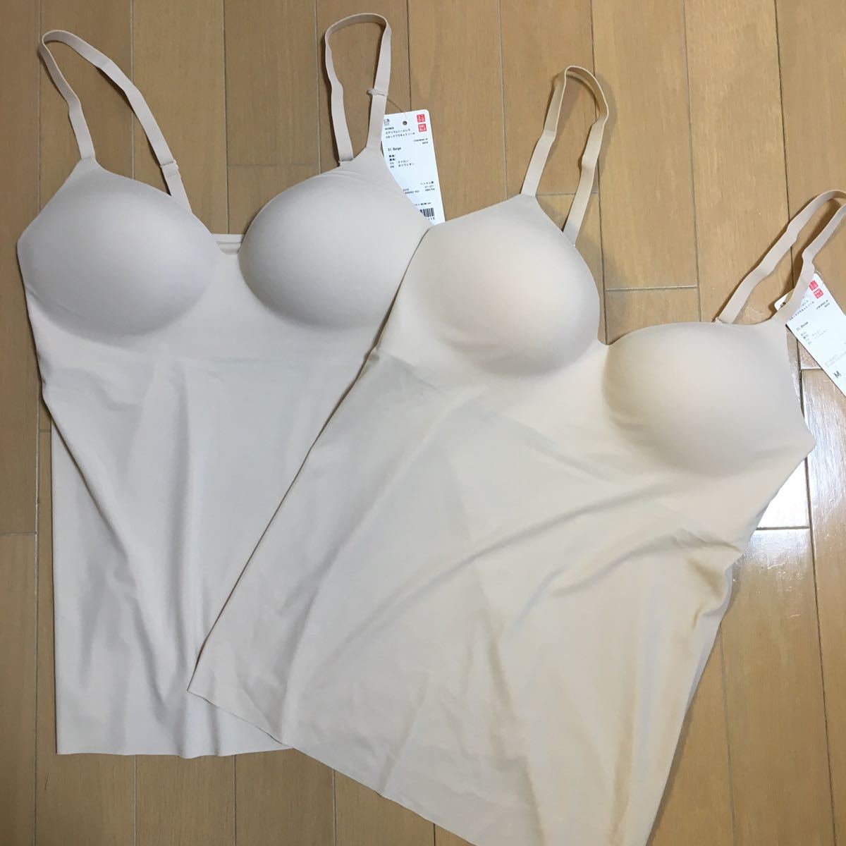 UNIQLO ユニクロ エアリズム Vネックブラキャミソール ブラ UNIQLO ユニクロ エアリズム Vネックブラキャミソール ブラ