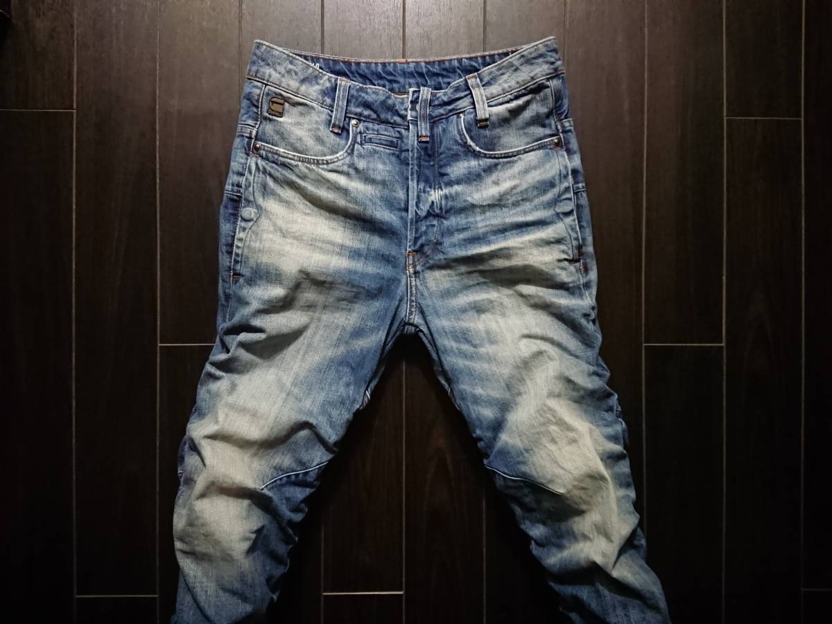 G-STAR RAW♪STAQ 3D TAPERED♪ジースター♪立体裁断♪3D♪リップル