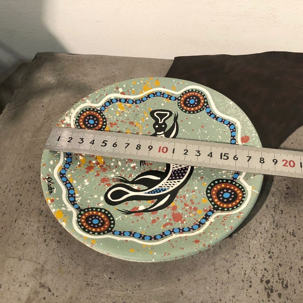 [ free shipping ]classic koori designsabo Rige ni art plate one point thing hand made ceramics made . plate decoration plate abroad earth production used beautiful goods interior small articles 