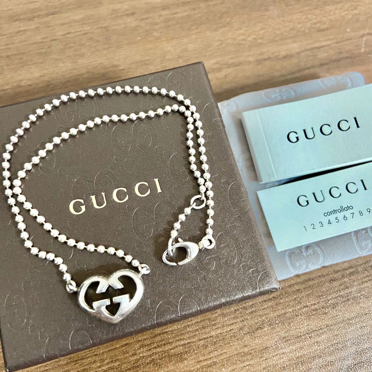 通販新品 GUCCI インターロッキング G ハート ネックレス Yahoo!フリマ