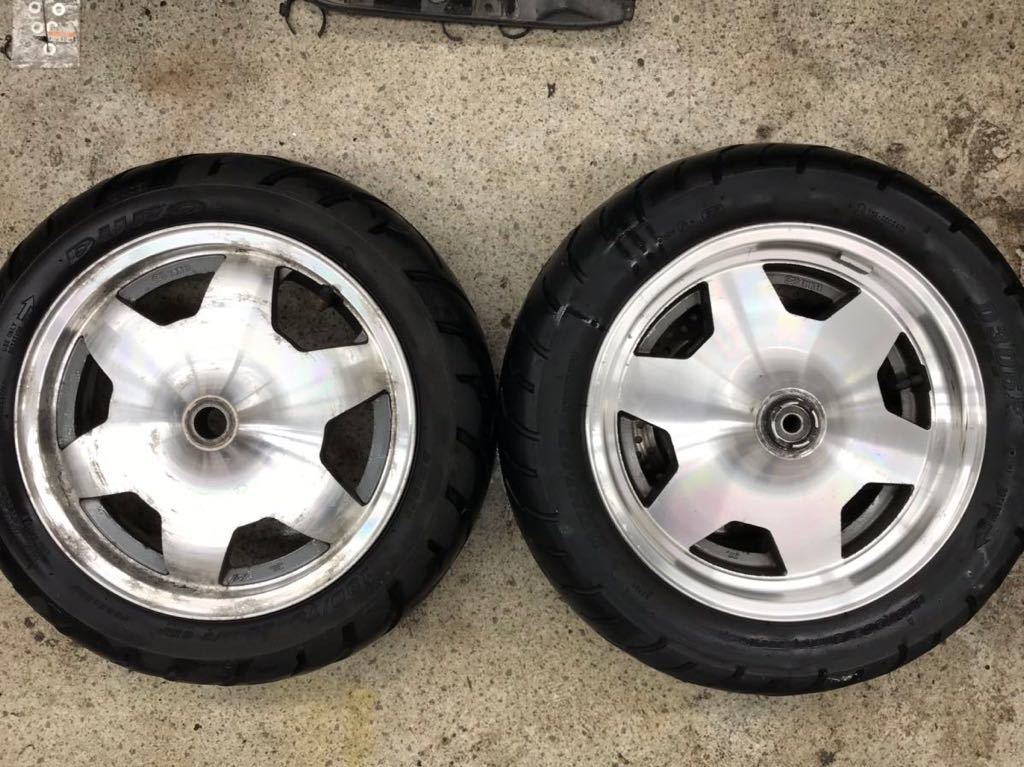 専門店では スカイウェイブ250 CJ41A から取外し 前後 ホイール