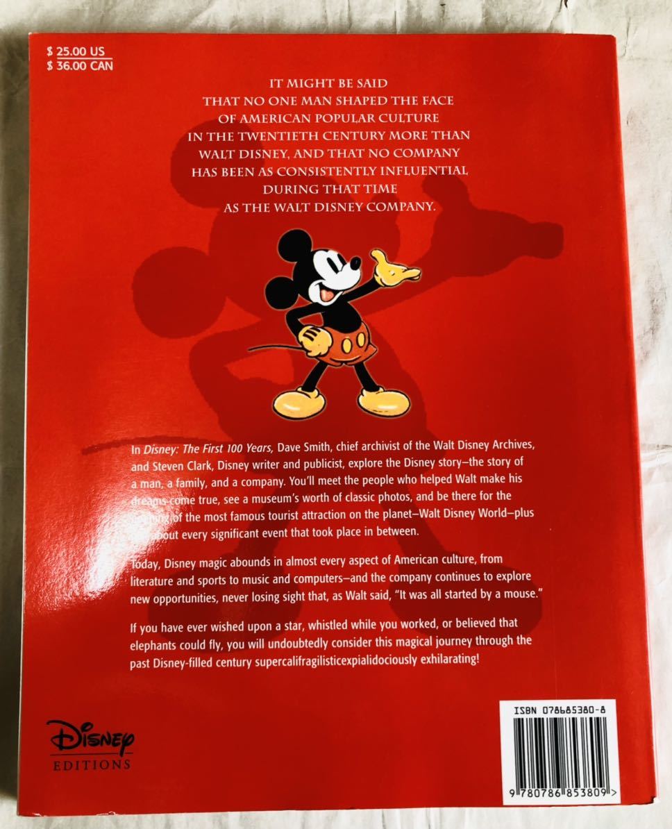 【洋書】Disney the first 100 years ディズニー / Dave Smith_画像2