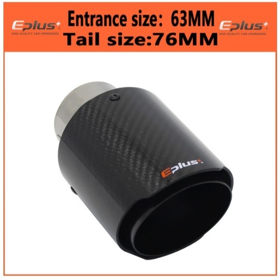 **[60%OFF!!] direct import!! Eplus carbon muffler cutter silencer strut stainless steel all-purpose 63mm-76mm**