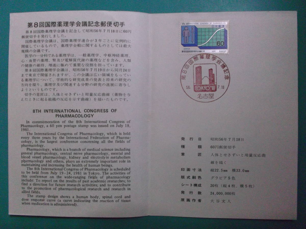 お選び下さい(①～⑨の内)記念印押印切手①薬理学会②砂防③美術S10④歴史民俗⑤緑化運動58⑥建築S7⑦38国体⑧コミュ二ケ-ション⑨昭和公園_画像1