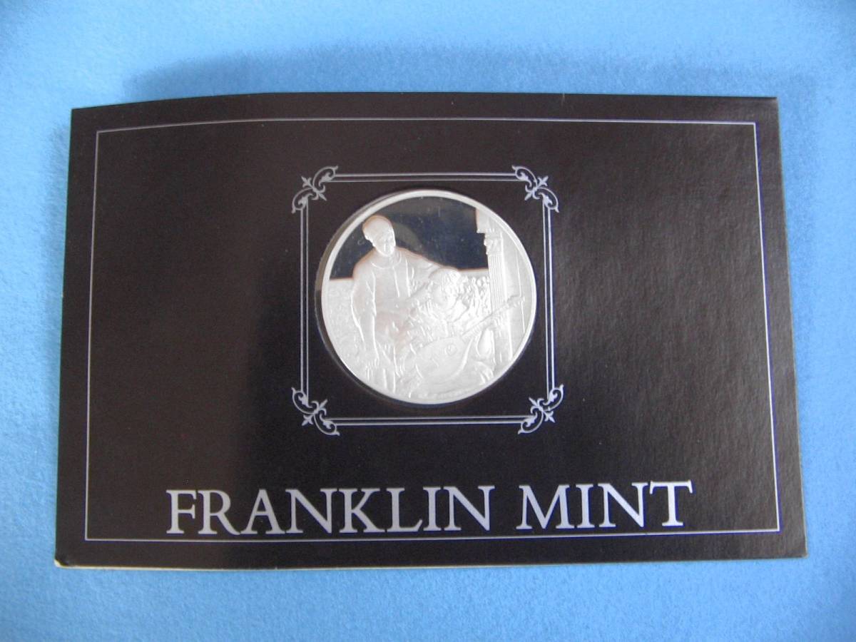 フランクリンミント 925銀メダル『恋文　フェルメール』 /LES 100 PLUS～プルーフメダル franklinmint_画像3