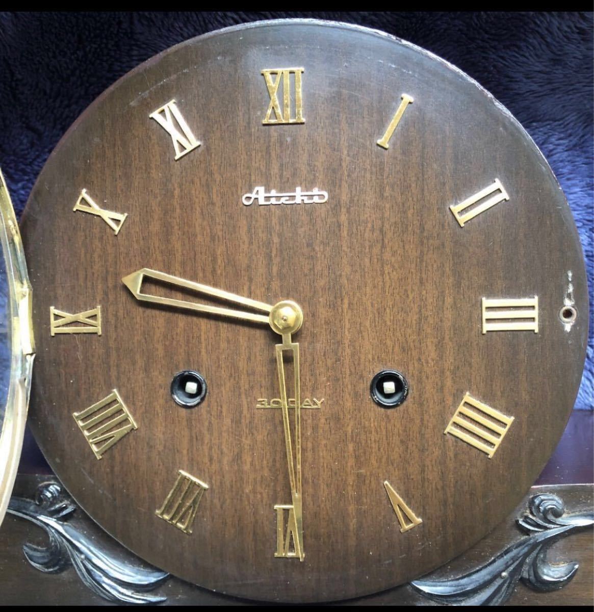 アンティーク 昭和レトロ 【AICHI 】 置時計 アンティーク　更に値下げしました！