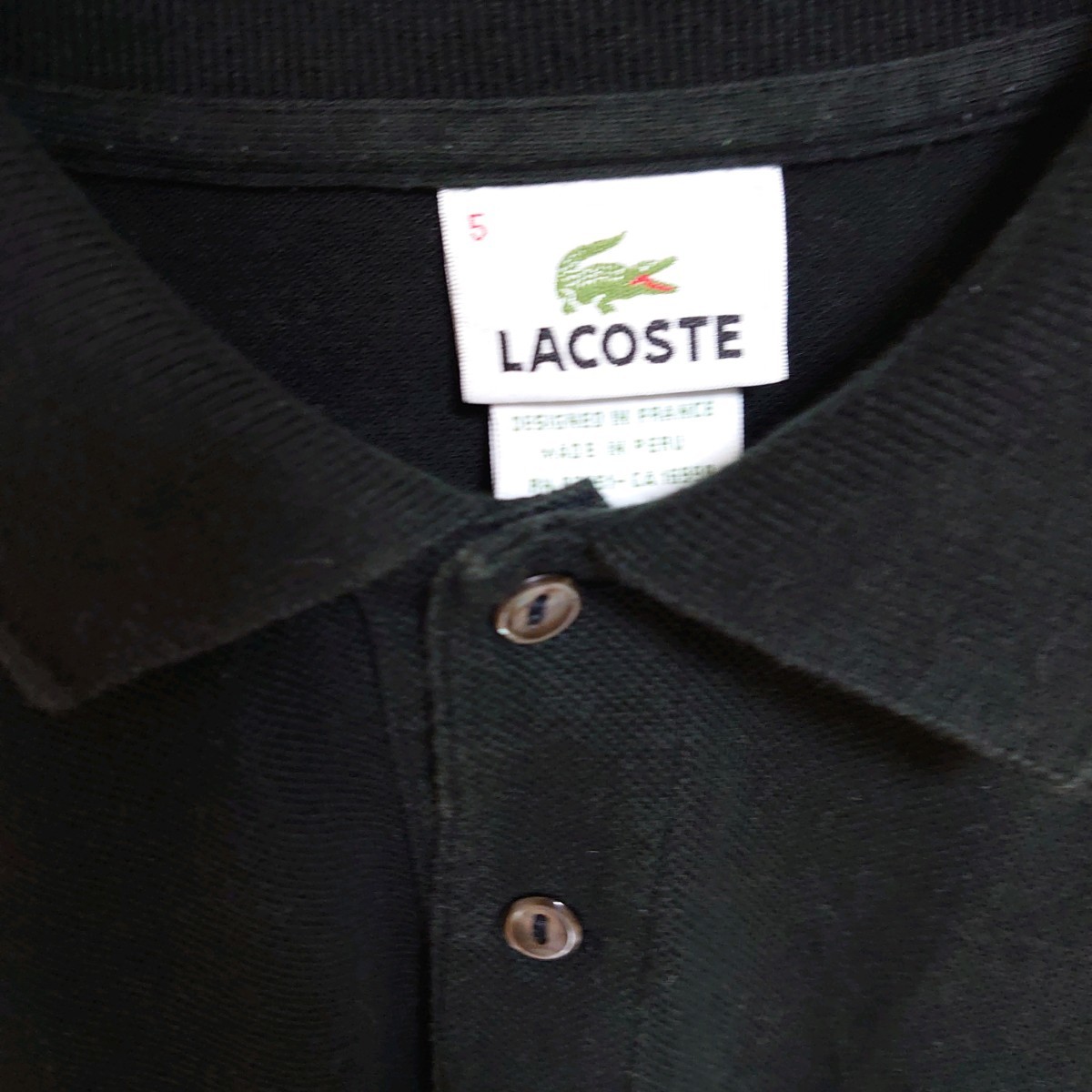 LACOSTE ラコステ デカワニ ポロシャツ 刺繍 ビッグシルエット 半袖