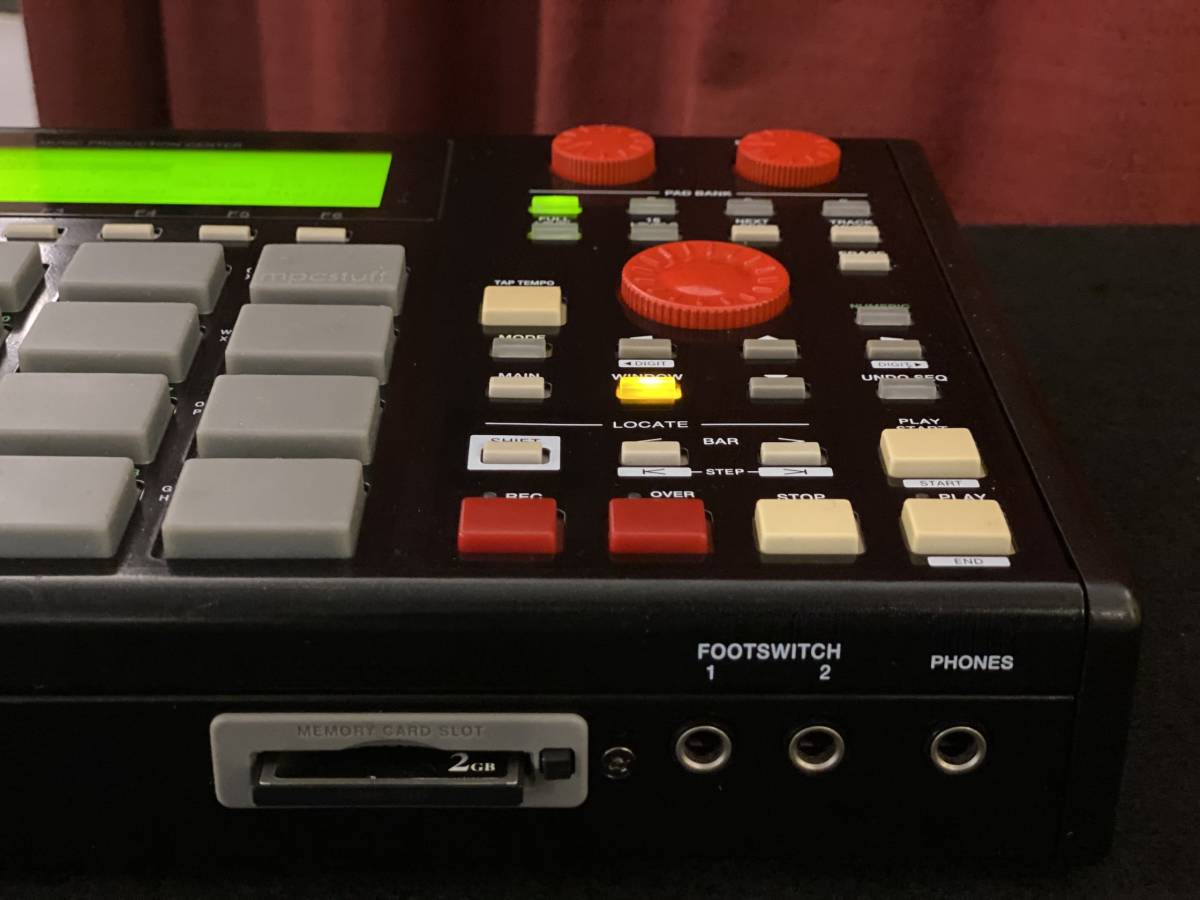 専門店カスタム ）Fat Pad 仕様 AKAI MPC1000 BK JJOS 128MBメモリ増設