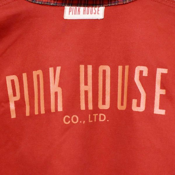  Pink House PINK HOUSE cotton blouson reverse side check 