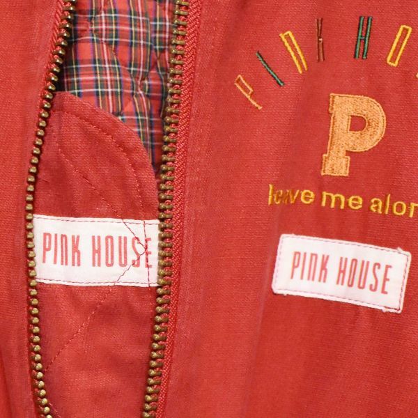  Pink House PINK HOUSE cotton blouson reverse side check 