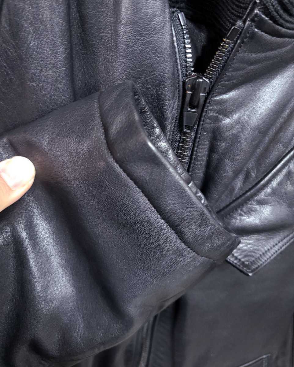 美品 ALEXANDER WANG H&M コラボ 中綿 レザージャケット ダブルライダース メンズS ブラック アレキサンダーワン