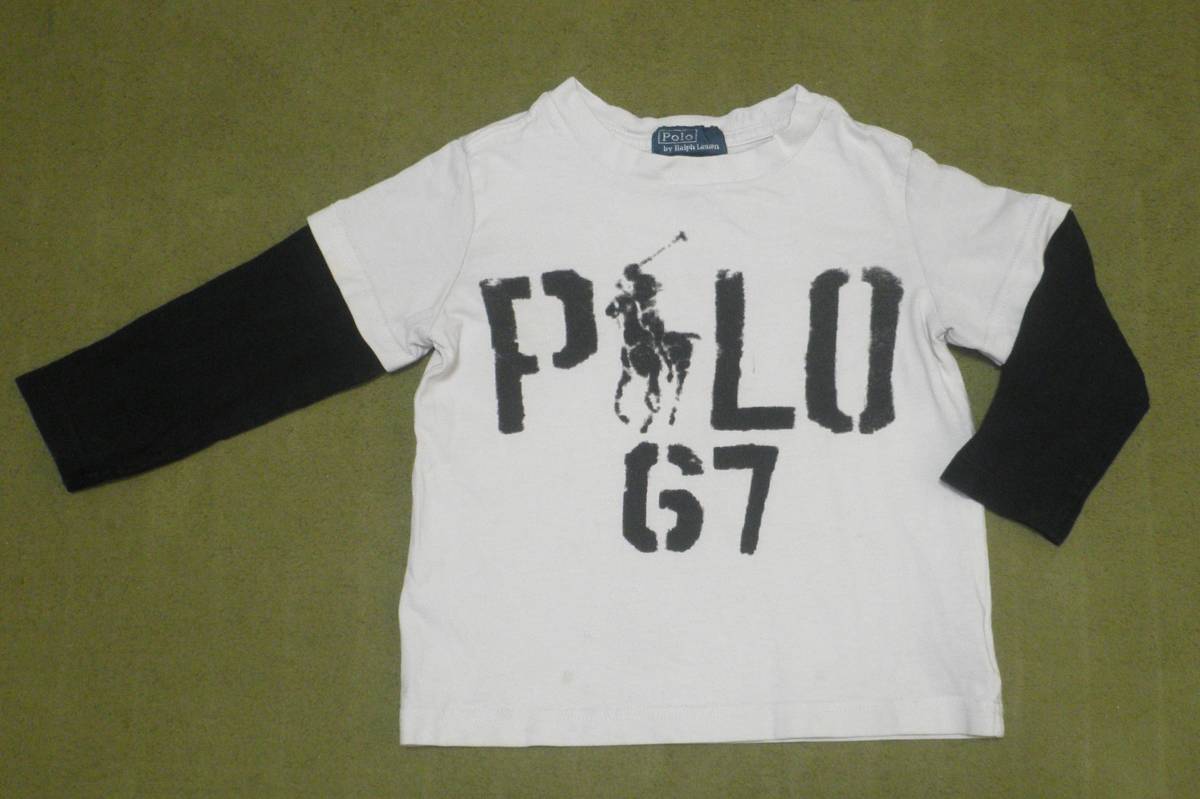 POLO RALPH LAUREN ポロ ラルフローレン　重ね着風　ロンＴ　２Ｔ_画像1