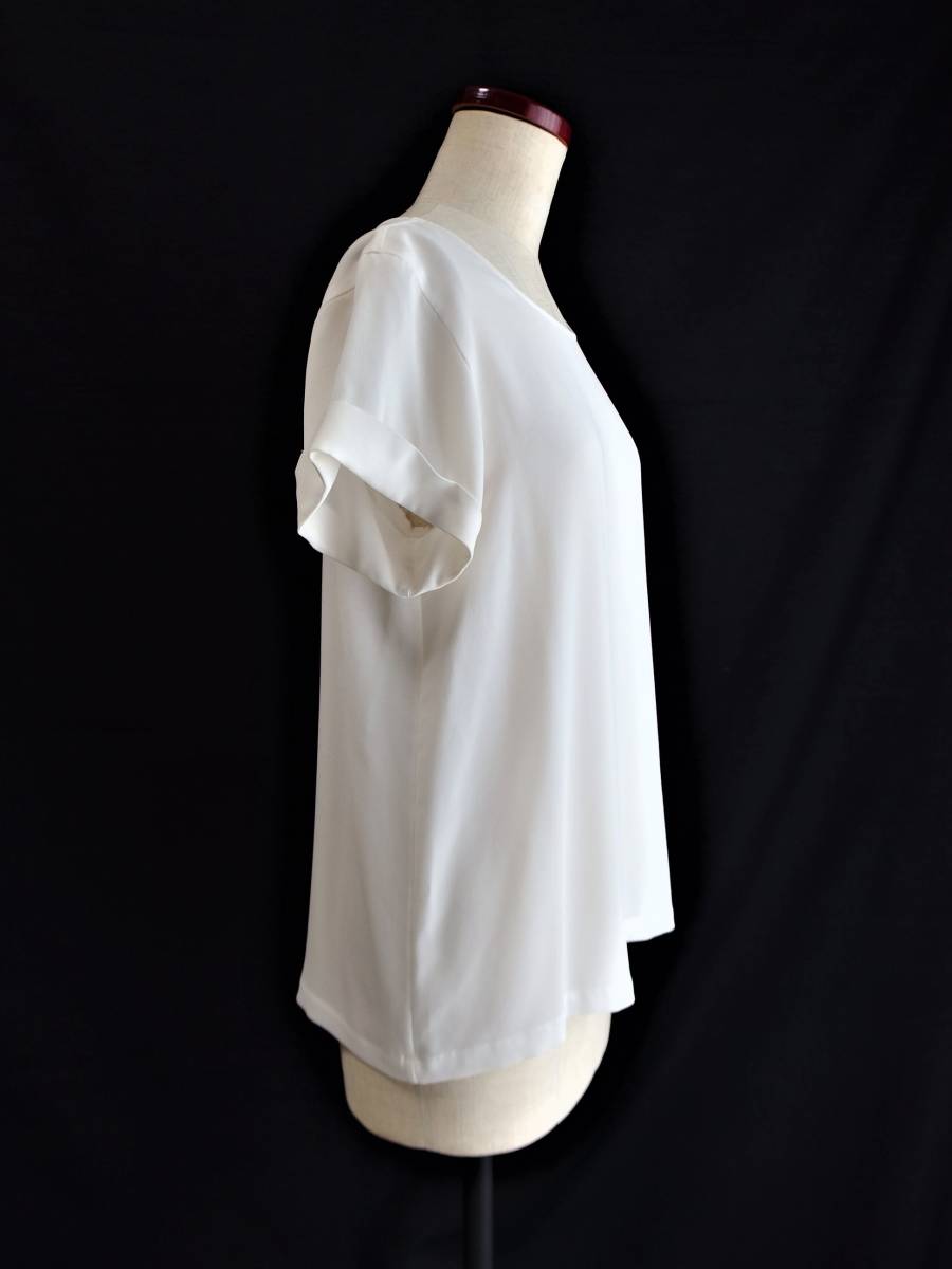 Theory theory * short sleeves blouse cut and sewn ivory white S size 