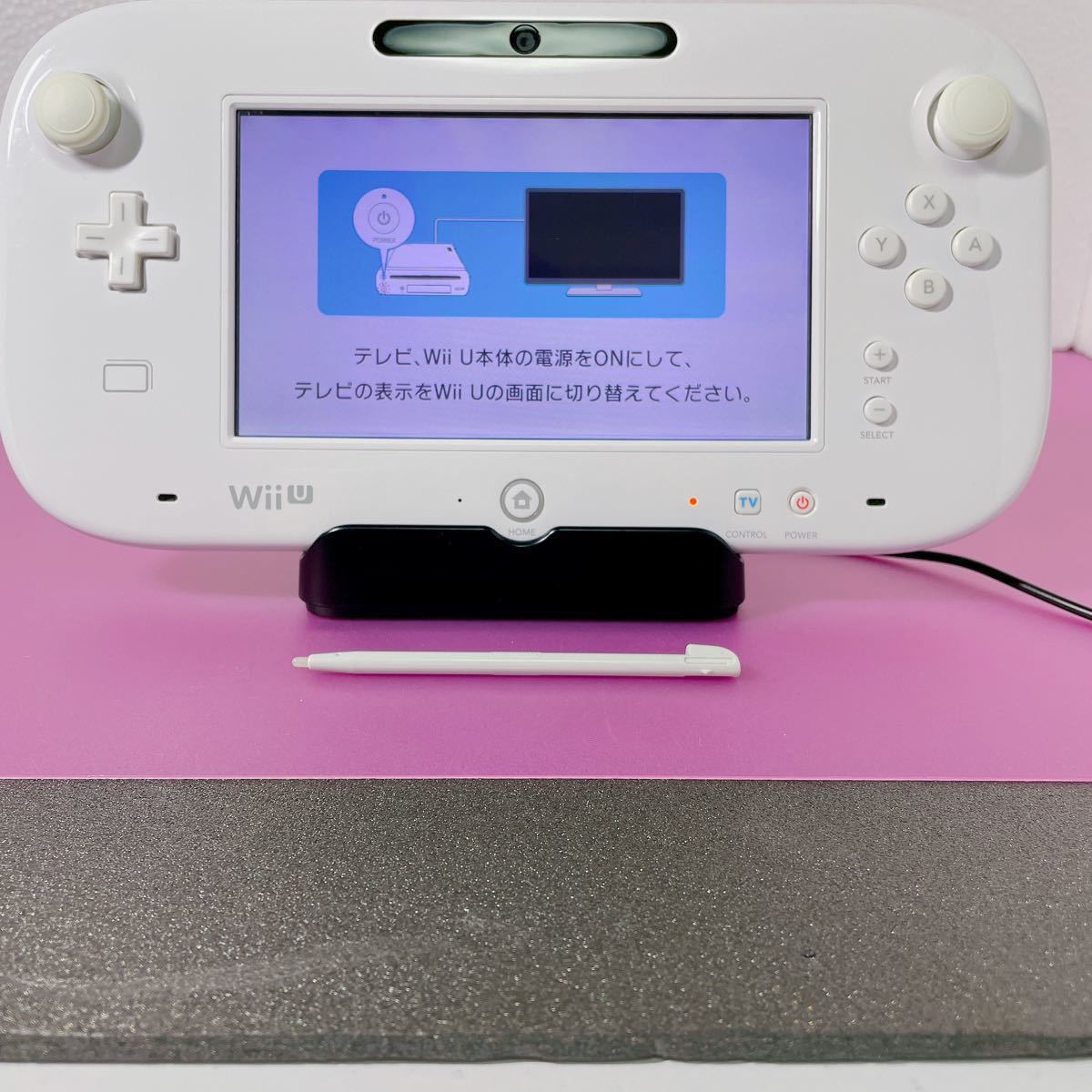PayPayフリマ｜【完動品】 wiiu本体＋ゲームパッドのみ セット購入可 Nintendo Wiiu shiro