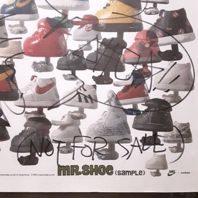 NIKE x MICHAEL LAU MR SHOE SAMPLE ( not for sale ) POSTER with SIGNED ナイキ  マイケルラウ 非売品 ポスター スペシャル サイン入り