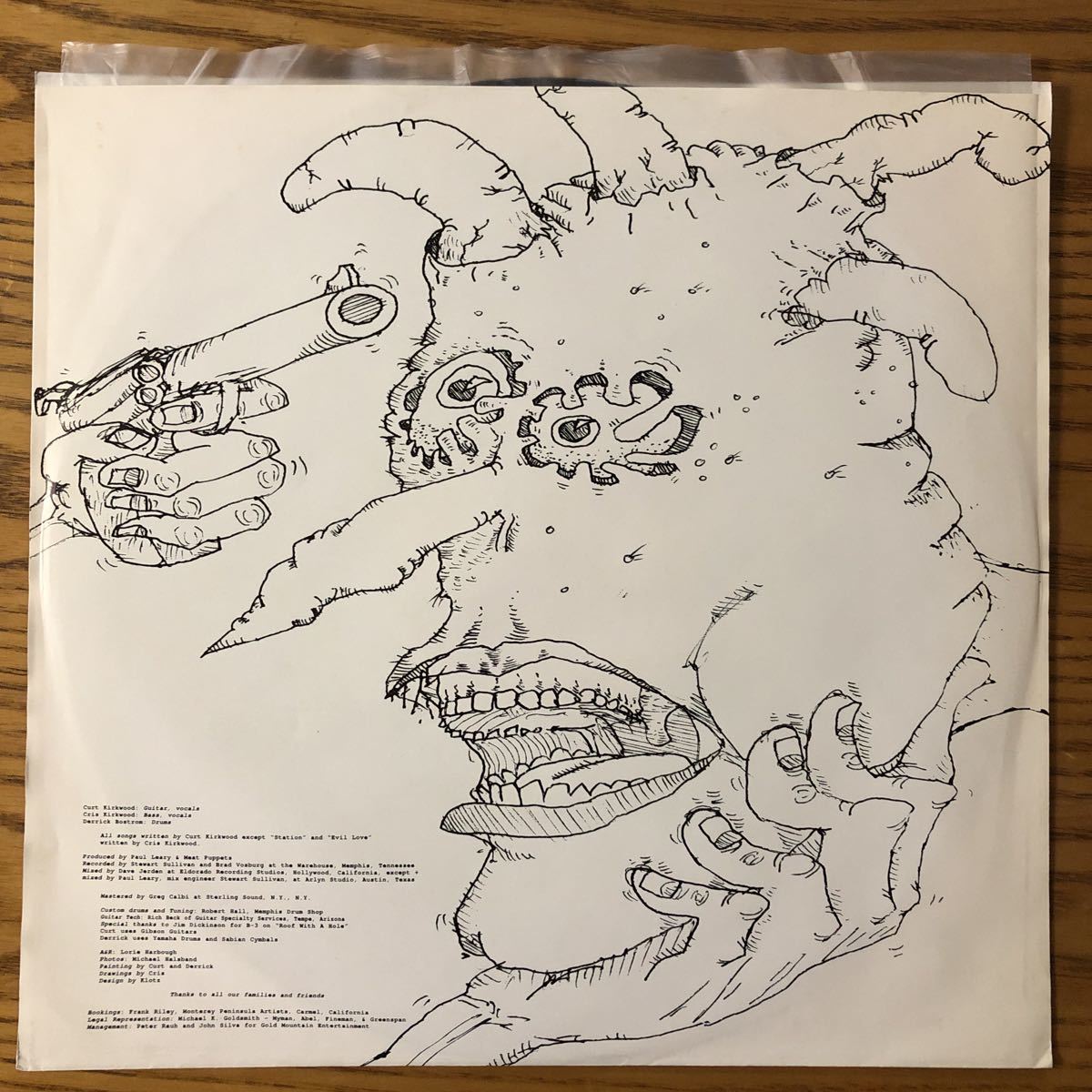 【LP】MEAT PUPPETS/TOO HIGH TO DIE[US盤:LTD.10inch付:シュリンク/HYPEステッカー:レッドベリーの名曲GOODNIGHT IRENE収録!!] ★NIRVANA