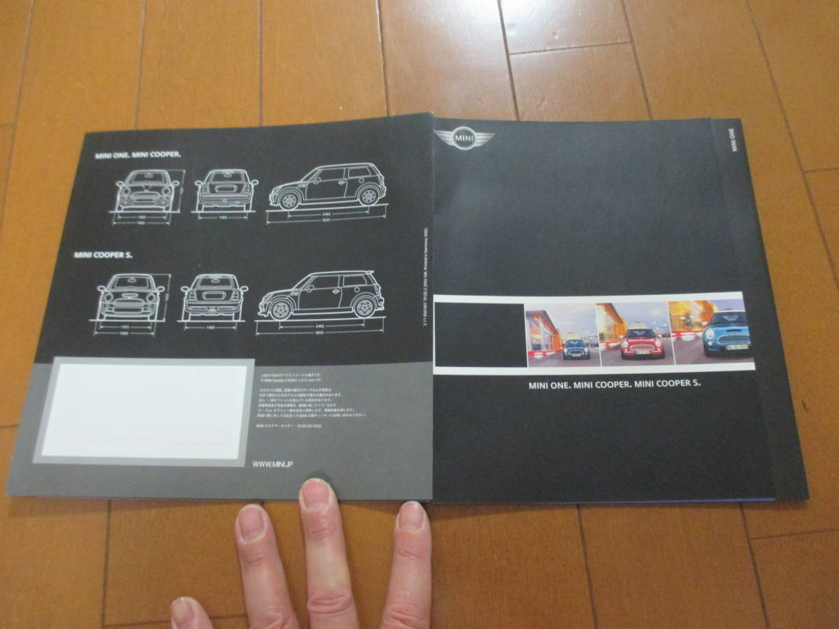 庫32451 カタログ ＭＩＮＩ ミニ 高い素材 ONE COOPER 2002 発行 S