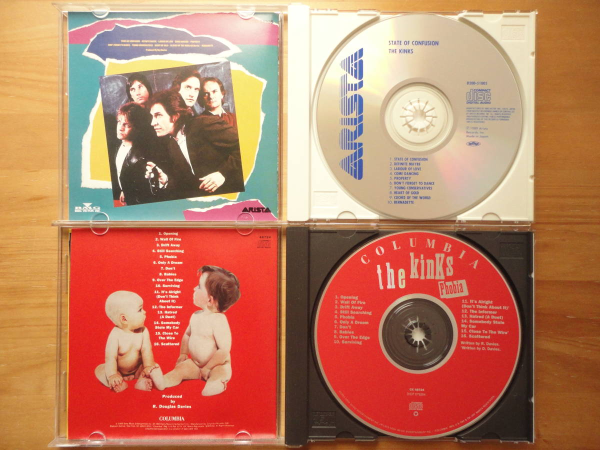 ●CD 美品 ザ・キンクス 国内盤 THE KINKS / STATE OF CONFUSION 夜なき街角 + 米盤 THE KINKS / PHOBIA ◎ レイ・デイヴィス 個人所蔵品●_画像2