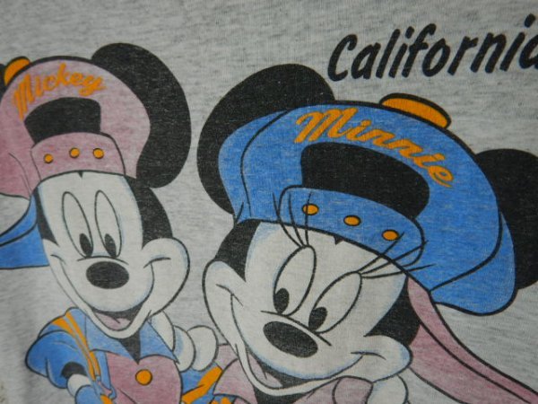 to2757 レア SHERRY’S BEST アメリカ製 vintage DISNEY ディズニー ミッキー ミニー マウス キャラクター デザイン tシャツの画像4