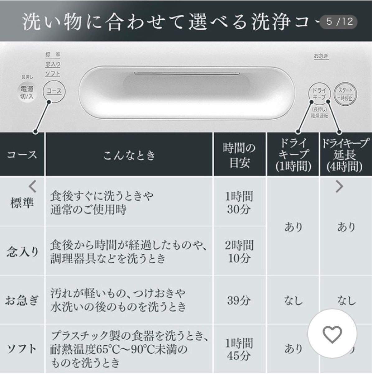 食洗機 工事不要 食器洗い乾燥機 アイリスオーヤマ コンパクト 3人 食洗器 据え置き型 ISHT-5000-W 食器乾燥機